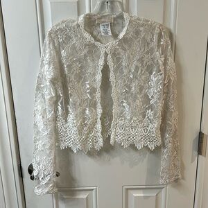 Jessica McClintock Lace Cardigan - Vintage